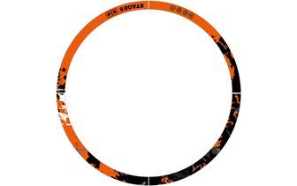 Liseret de jante Scooter 10" Stage6 orange / noir