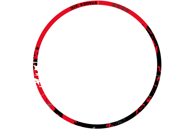Kit adesivo cerchione 17" Stage6 rosso / nero
