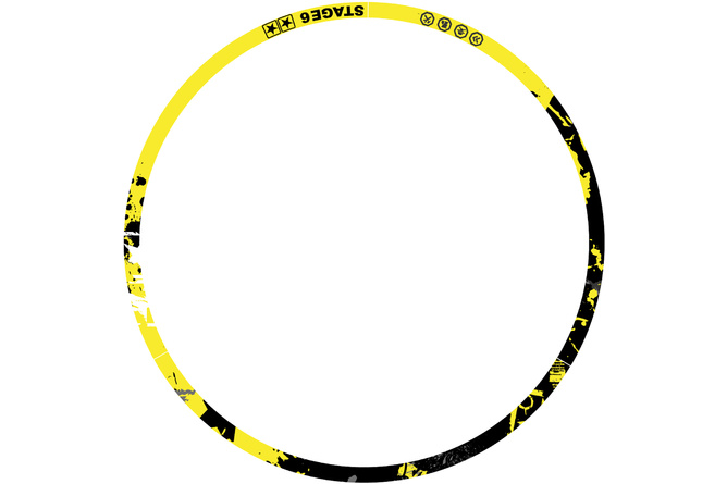 Rim Sticker Kit 17" Stage6 yellow / black