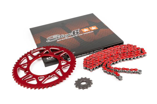 Chain Kit 13x53 - 420 Stage6 aluminium CNC Red Beta RR 