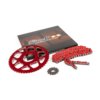 Chain Kit 13x53 - 420 Stage6 aluminium CNC red Peugeot / Motorhispania