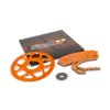 Chain Kit 14x53 - 420 Stage6 aluminium CNC orange Peugeot / Rieju