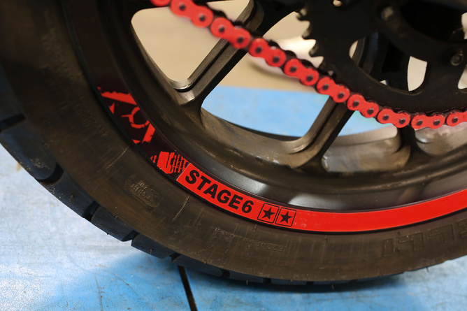 Rim Stickers Scooter 12" Stage6 red / black