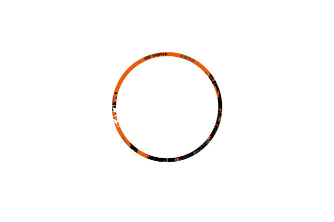 Adesivi cerchioni Scooter 13" Stage6 arancione / nero