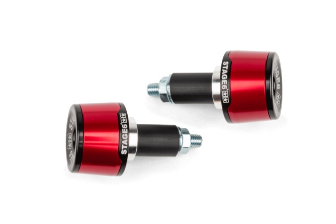 Embouts De Guidon PUIG Modèle Sport Rouge - 40 Mm, Compatible Yamaha MT-07, MT-09, T-MAX, Etc.