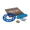 Kettensatz 13x53 - 420 Stage6 Alu CNC blau Derbi Senda X-treme