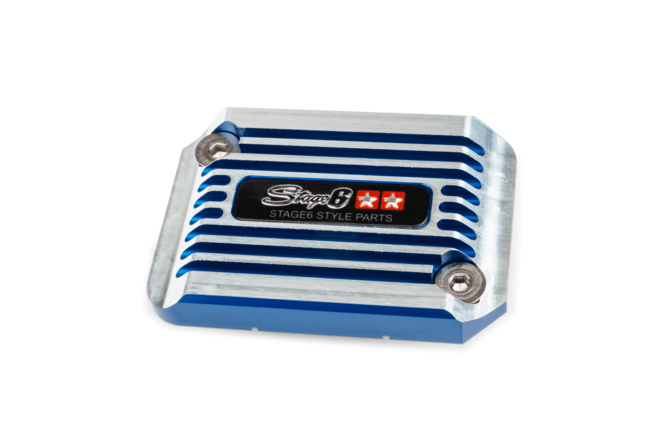 Brake Cylinder Cover Stage6 SSP II Yamaha Aerox / Nitro anodized blue