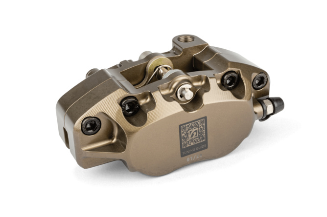 4-piston Caliper with adapter Brembo Stage6 R/T Hard anodised