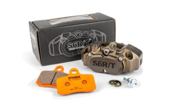 Brake Kit 4-piston caliper MK2 Stage6 R/T Hard Anodized with Racing pads