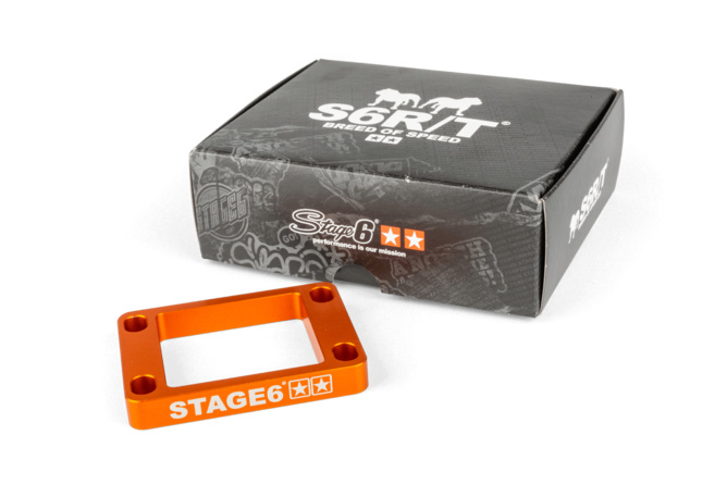 Reed Valve Spacer Stage6 R/T 10mm Derbi / Minarelli AM6 orange