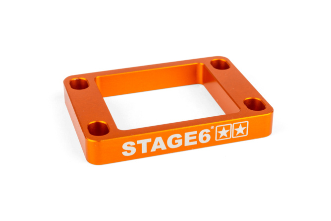 Piastra per valvola Stage6 R/T 10mm Derbi / Minarelli AM6 arancio