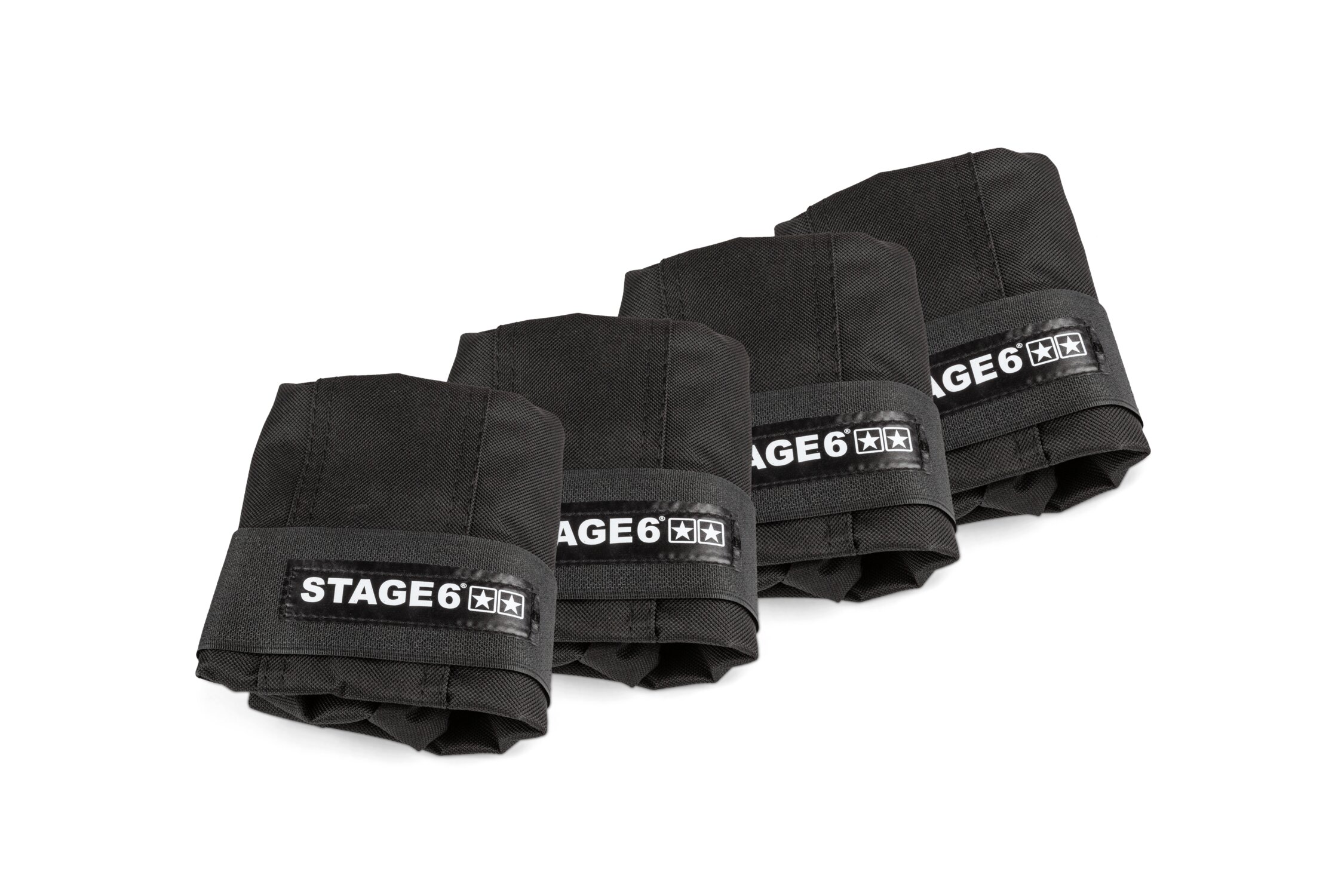 CACTIYE Sacs de lestage pour Tente Pop-up - Sacs de Sable pour Pieds d'abri Solaire instantané et extérieur (4 pièces, 43,2 x 40,6 cm, Noir