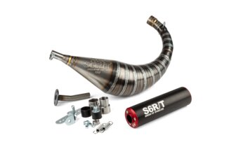 Exhaust Stage6 R/T 70 - 80cc black / red AM6