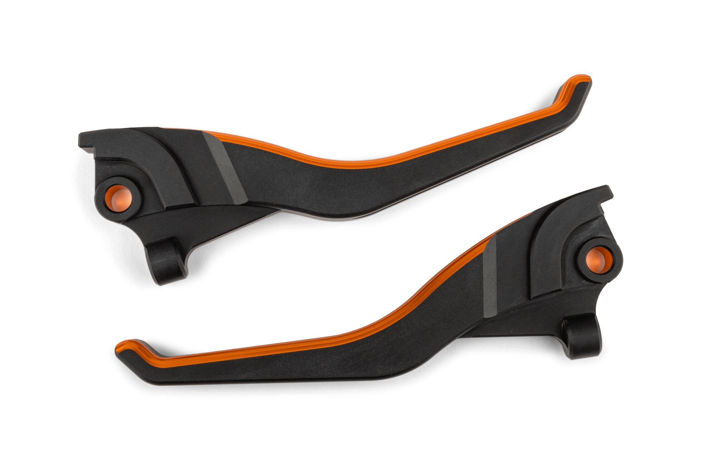 Paire De Leviers Longs CNC Orange Pour Ducati Supersport 620 - Neuf Sous Emballage - Fabriqué En France