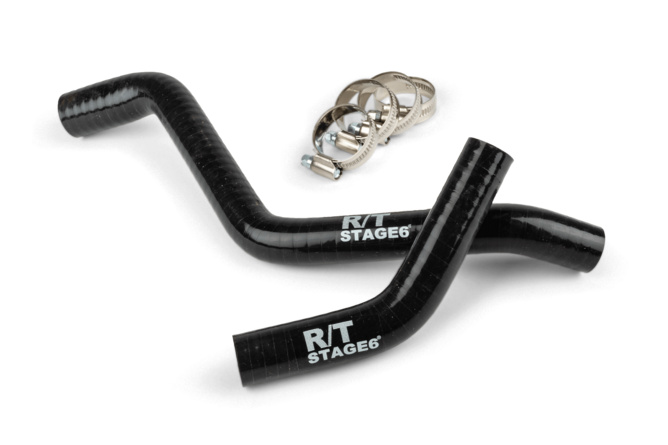 Radiator Hose Set Stage6 R/T black Derbi Euro 3 and Euro 4