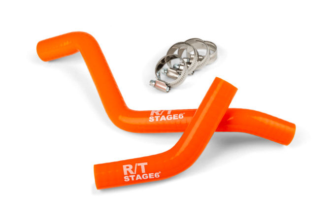 Tubos Radiador Stage6 R/T Naranja Derbi Euro 3 y Euro 4