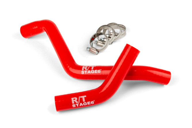 Radiator Hose Set Stage6 R/T red Derbi Euro 3 and Euro 4