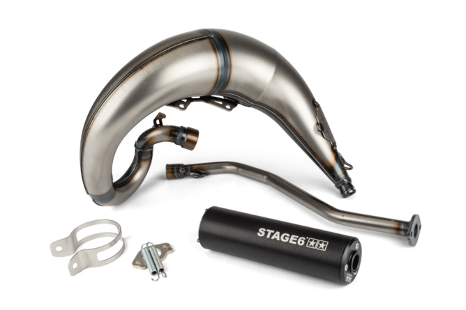 Exhaust Stage6 Streetrace high mount (left side) CNC black Beta RR