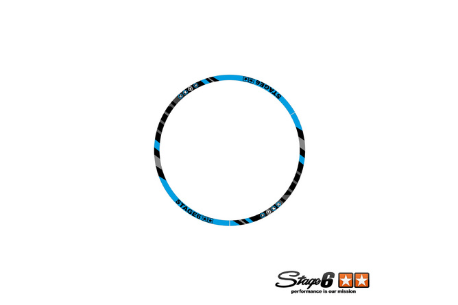 Set adesivo cerchione Scooter 13" Stage6 Blu