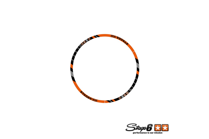 Set adesivo cerchione Scooter 13" Stage6 Arancione