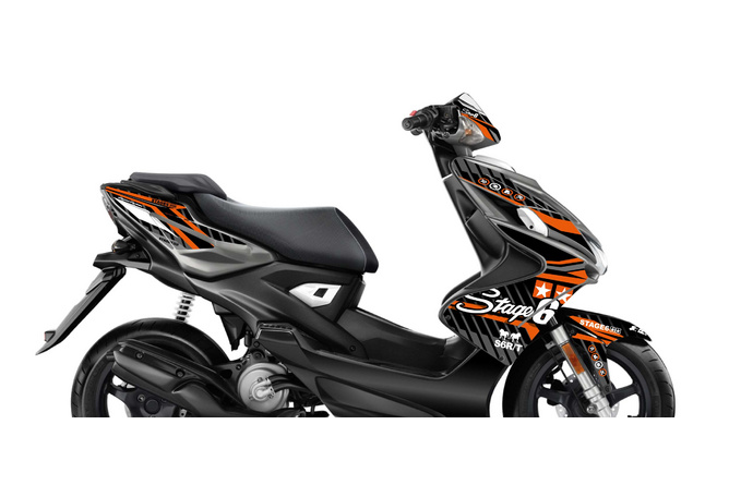 Kit deco Yamaha Aerox fino 2013 Stage6 Arancione