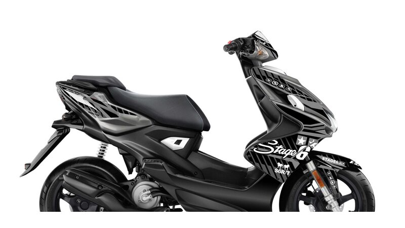 Graphic Kit Yamaha Aerox after 2013 Stage6 Black MAXISCOOT
