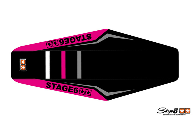 Seat Cover Sherco SM-R 50 after 2013 Stage6 Full Covering Pink