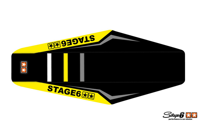 Seat Cover Fantic XM 50 after 2017 Stage6 Full Covering Yellow