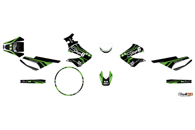Graphic Kit Derbi X-Treme 2006 - 2010 Stage6 Green