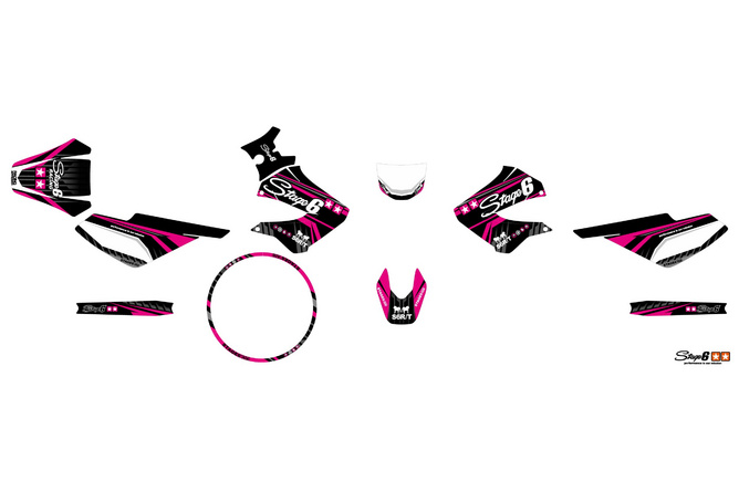 Graphic Kit Derbi X-Treme 2006 - 2010 Stage6 Pink