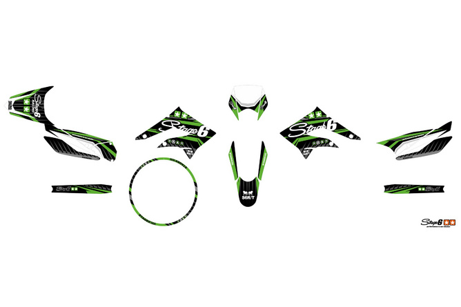 Graphic Kit Derbi X-Treme 2011 - 2017 Stage6 Green
