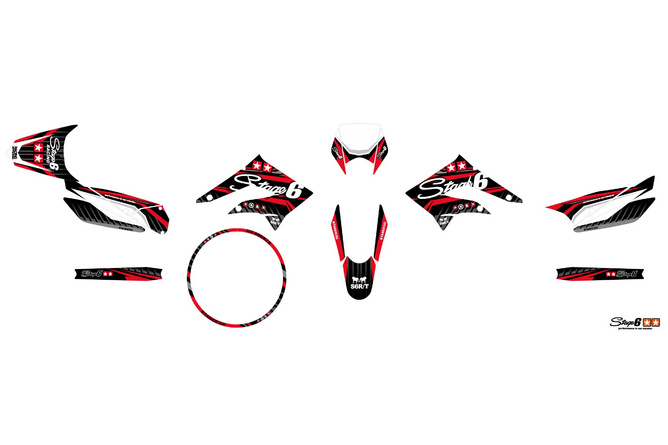 Graphic Kit Derbi X-Treme 2011 - 2017 Stage6 Red