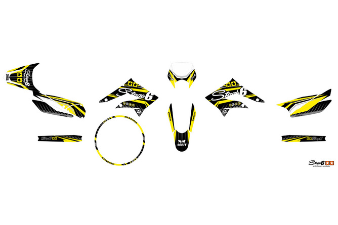 Graphic Kit Derbi X-Treme 2011 - 2017 Stage6 Yellow