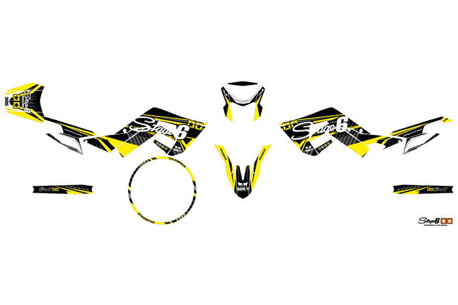 Graphic Kit Derbi X-Treme 2018 - 2020 Stage6 Yellow
