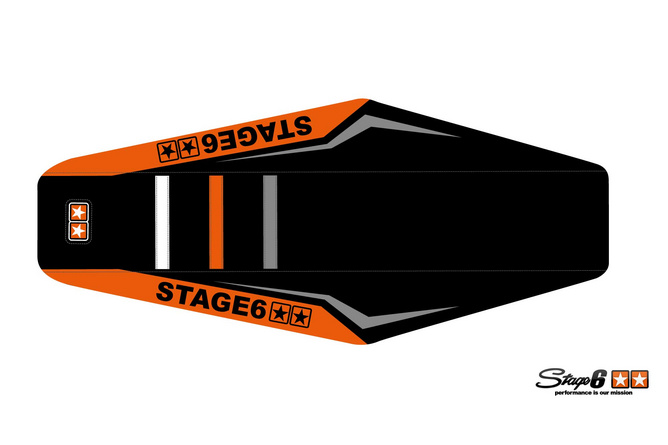 Seat Cover Derbi Senda 2000 - 2010 Stage6 Full Covering Orange