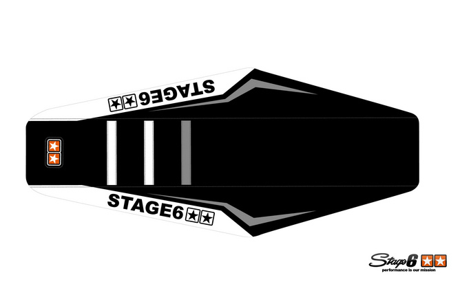 Seat Cover Derbi Senda 2000 - 2010 Stage6 Full Covering Blanc