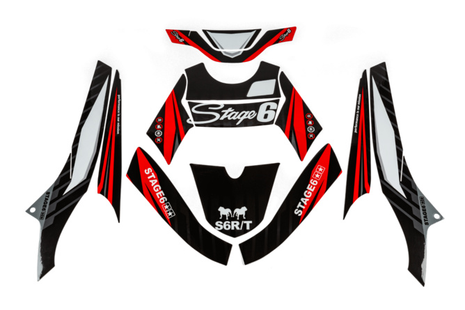 Graphic Kit Yamaha BWs after 2004 Stage6 Red