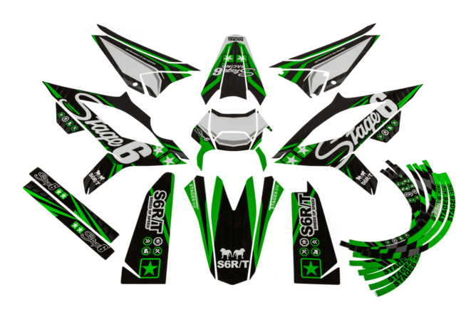 Graphic Kit Beta RR after 2021 Stage6 Green