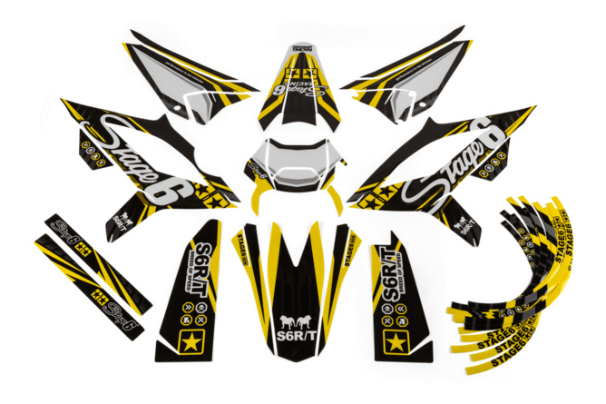 Graphic Kit Beta RR after 2021 Stage6 Yellow