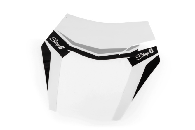Kit déco plaque phare KTM EXC Stage6 Blanc