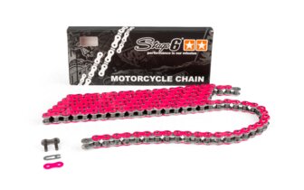 Cadena de Moto HQ Stage6 420 / 140 Eslabones Rosa