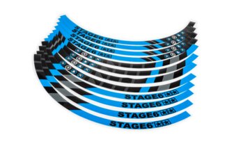 Felgenrandaufkleber Set Roller 10" Stage6 Blau