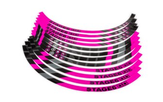 Felgenrandaufkleber Set Roller 12" Stage6 Pink