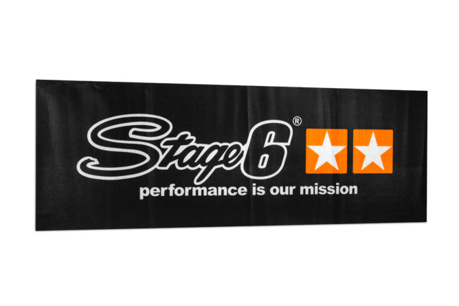 Banner Stage6, 70x200cm, Fleece, ungeöst, schwarz