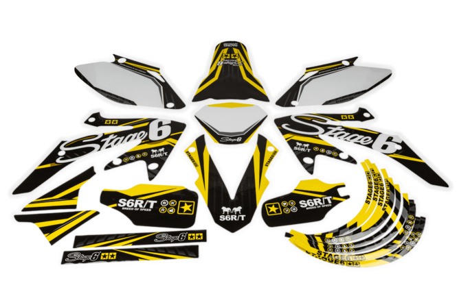 Dekor Kit Honda HM 50 Stage6 Gelb