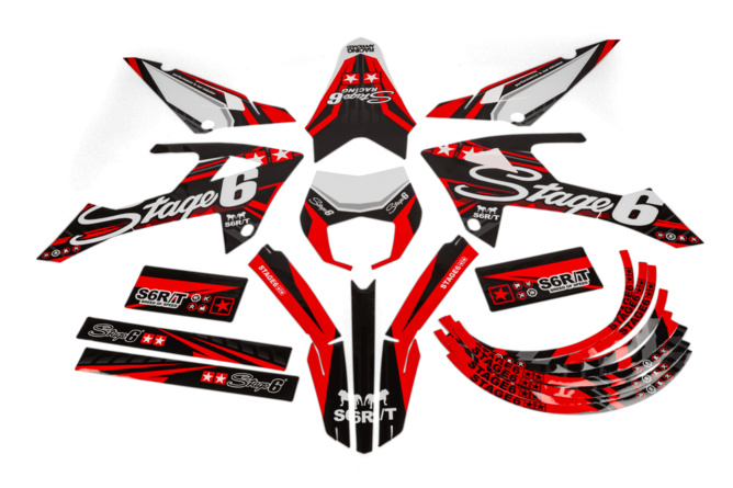 Graphic Kit Rieju MRT after 2022 Stage6 Red