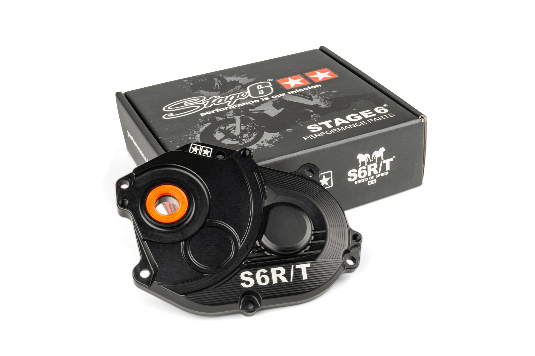 Gearbox Cover Stage6 R/T MK2 Minarelli Black | MAXISCOOT