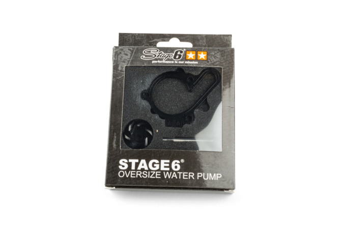 Water Pump high flow Stage6 Black Derbi Euro 3 and Euro 4