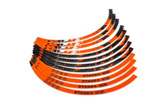 Rim Stickers Scooter 13" Stage6 orange / black
