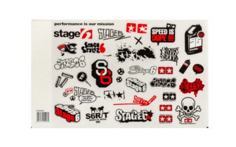 Sticker Set Stage6 A4 red